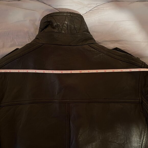 Rare Levi's Black Leather jacket - Small-Medium - - Picture 6 of 8